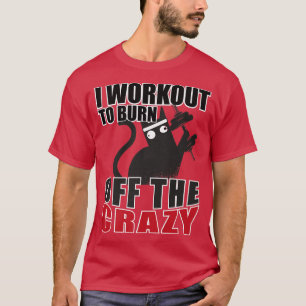 Camiseta El Loco Gato Que Hago Para Quemar El Loco Cuerpo D