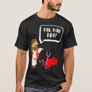 Camiseta El loco hermano Jesús Diablos Divertido Cristiano