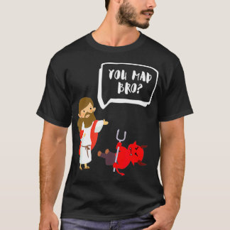 Camiseta El loco hermano Jesús Diablos Divertido Cristiano