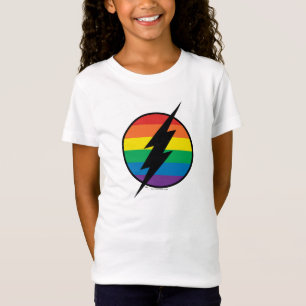 Camiseta El logo de Flash Rainbow