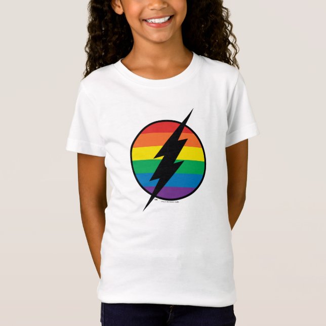 Camiseta El logo de Flash Rainbow (Anverso)