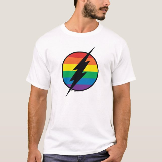 Camiseta El logo de Flash Rainbow (Anverso)