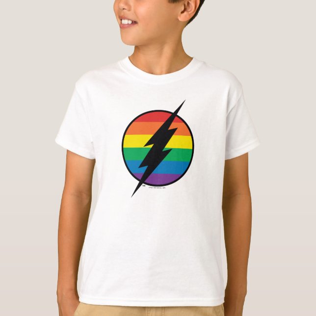 Camiseta El logo de Flash Rainbow (Anverso)