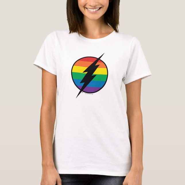 Camiseta El logo de Flash Rainbow (Anverso)