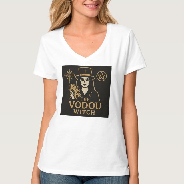 Camiseta El logo de Vodou Witch. (Anverso)