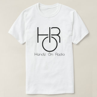 Camiseta El logo negro de Handz On Radio Men con texto