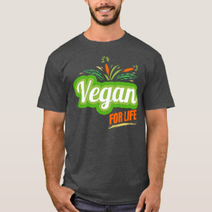 Camiseta El logo Vegan verde por la vida Go Vegan