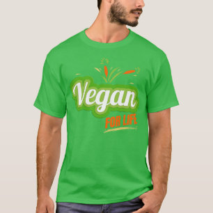 Camiseta El logo Vegan verde por la vida Go Vegan
