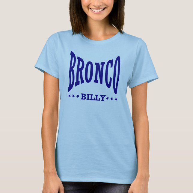 Camiseta El logotipo azul de la mujer (Anverso)