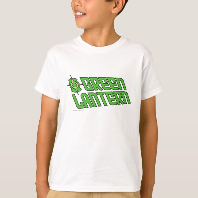 Camiseta El logotipo de la linterna verde inclinado (Anverso)