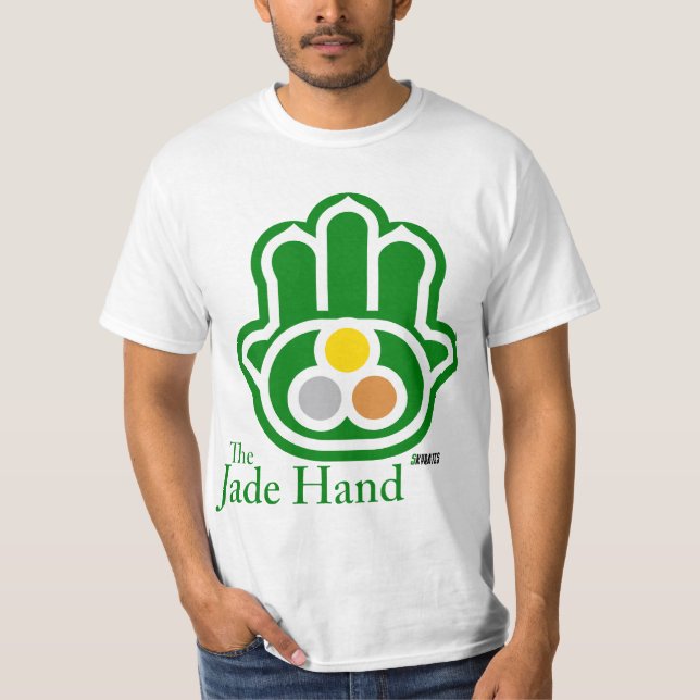Camiseta El logotipo de la mano del jade (Anverso)