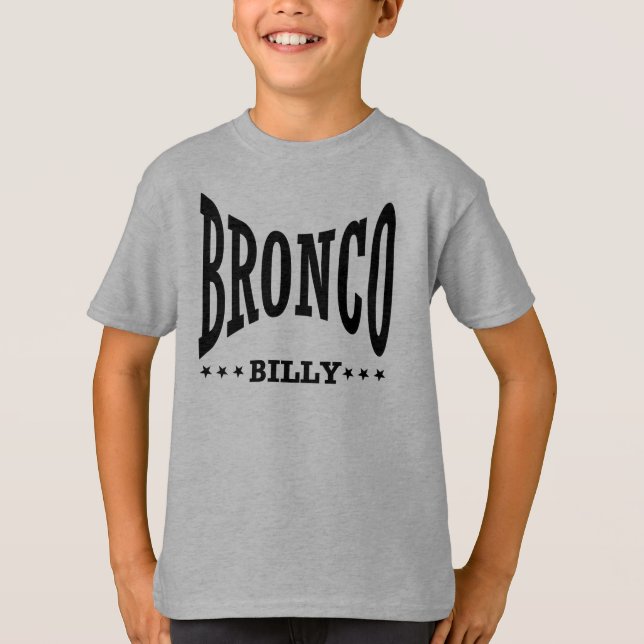 Camiseta El logotipo negro del niño (Anverso)