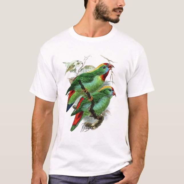 Camiseta El loro colgante filipino de Keulemans (Anverso)