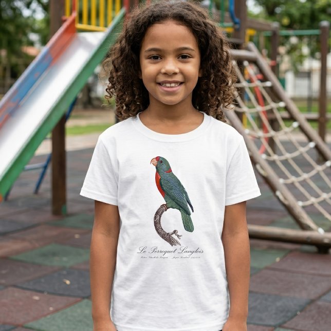 Camiseta El loro Langlois de Jacques Barraband (Le Perroquet Langlois by Jacques Barraband. Girl Basic White T-Shirt)