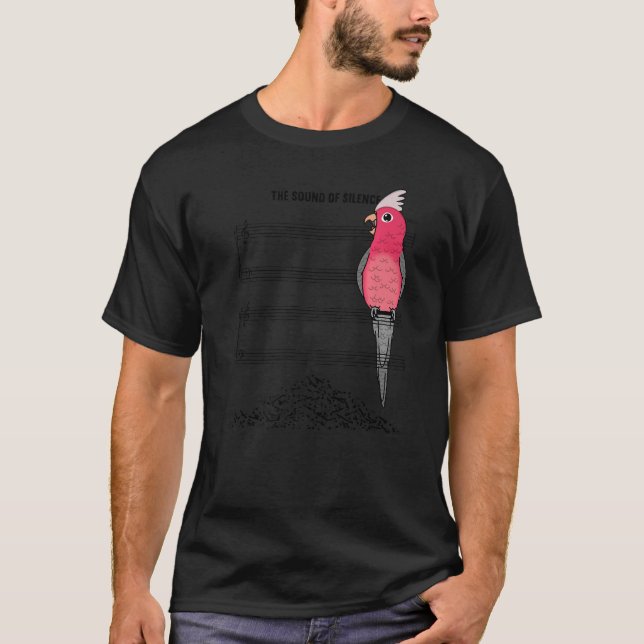 Camiseta El Loro Músico I Sonido De Silencio I Galah Cockat (Anverso)