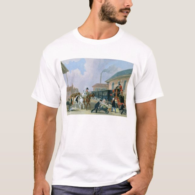 Camiseta El Louth-Londres Royal Mail que viaja en tren (Anverso)