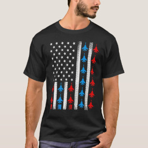 Camiseta El Luchador De La Bandera Estadounidense Jet 4 De