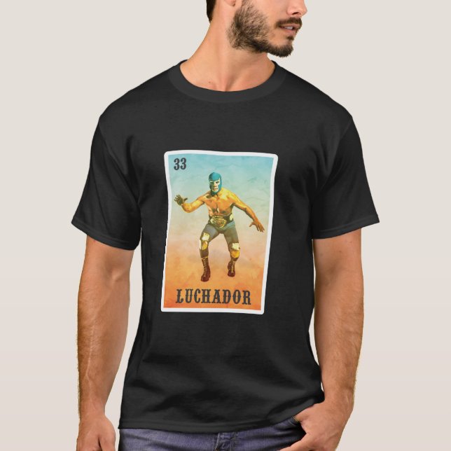 Camiseta El luchador lucha libre México Luchador largo sueñ (Anverso)