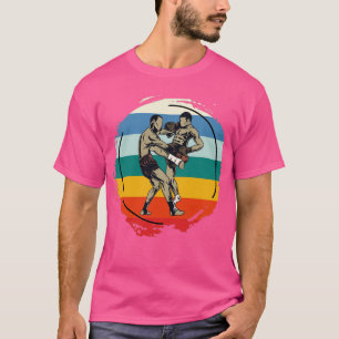 Camiseta El luchador tailandés de boxeo de patines obsequia