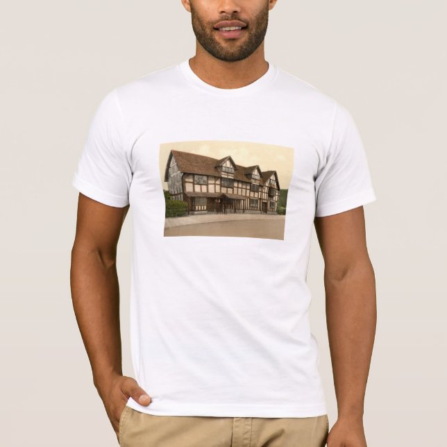 Camiseta El lugar de nacimiento de Shakespeare, (Anverso)