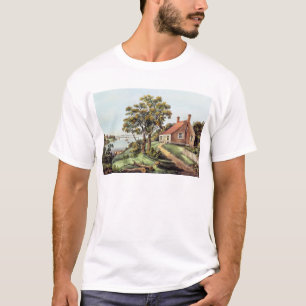 Camiseta El lugar de nacimiento de Washington en la cala de