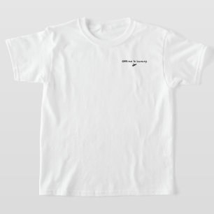 Camiseta El lujo es estar desconectado - Estética minimalis