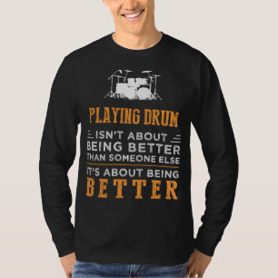 Camiseta El maestría del tambor con un toque de humor Ele