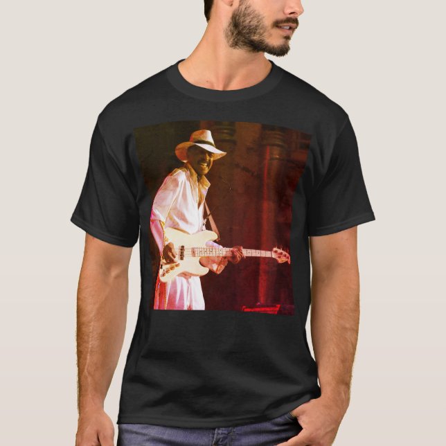 Camiseta El maestro de Bass de las bofetadas Larry Graham d (Anverso)