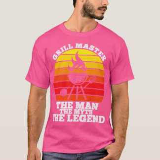 Camiseta el maestro de las parrilladas el hombre la leyenda
