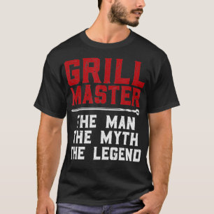 Camiseta El maestro de parrilladas El hombre El mito el pes