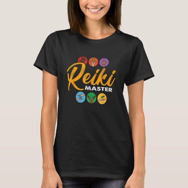 Camiseta El maestro de Reiki, el sanador espiritual, ama la (Anverso)