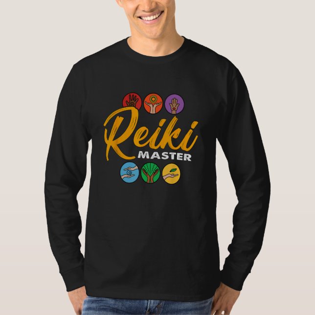 Camiseta El maestro de Reiki, el sanador espiritual, ama la (Anverso)