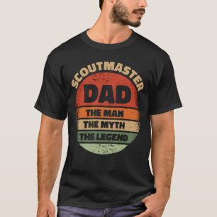 Camiseta El Maestro De Scoutmaster Papá El Hombre El Mito L