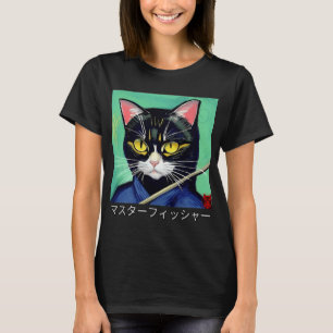 Camiseta El Maestro Pescador En Caracteres Japoneses