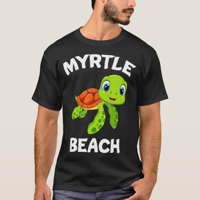 Camiseta El Magnífico Diseño De La Playa Myrtle Cuenta Con  (Anverso)