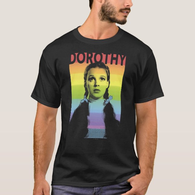 Camiseta El Mago Del Orgullo De Oz Dorothy Rainbow Poster (Anverso)