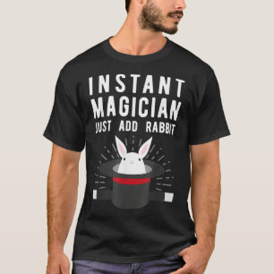 Camiseta El mago instantáneo agrega un ilusionista de conej