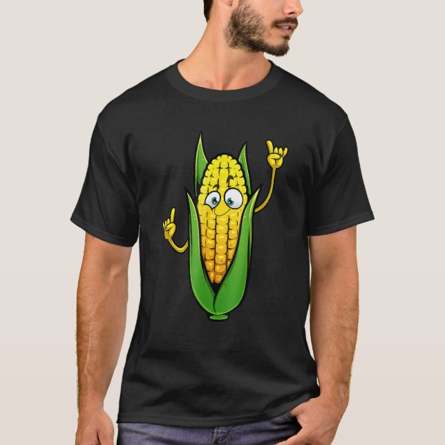 Camiseta El Maíz En La Cob Diseña Para Hombres Mujeres Agri (Anverso)