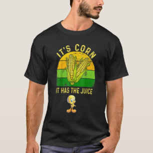 Camiseta El maíz tiene la moda del Juice Retro Corn