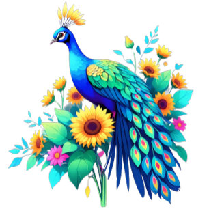 Camiseta El majestuoso pavo real: una sinfonía de color