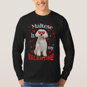 Camiseta El Maltés Gracioso Es Mi Madre Perro De San Valent