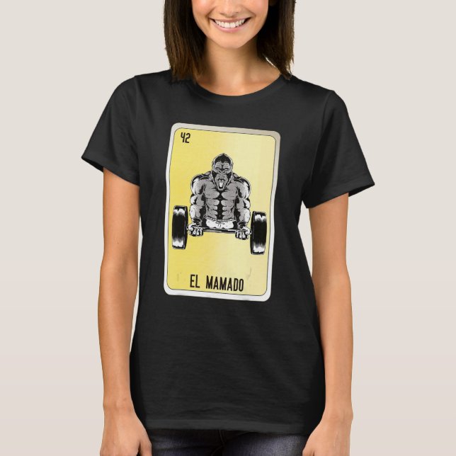Camiseta El Mamado Mexican Slang Lottery Bingo Cards (Anverso)