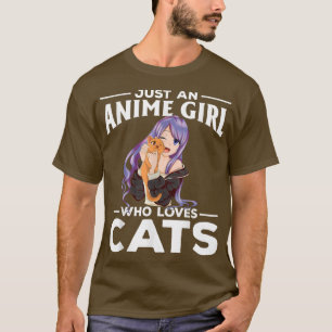 Camiseta El Manga Japonés Otaku Kawaii Gato Lover Sólo Un A