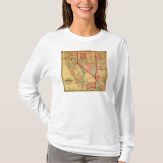 Camiseta El mapa de Bancroft de California, Nevada, Utah