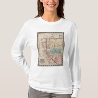 Camiseta El mapa de DeGroot del territorio de Nevada