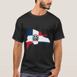 Camiseta El mapa de la bandera de la República Dominicana