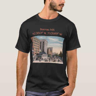 Camiseta El mapa de las MAMÁES de Boston coordina el estilo