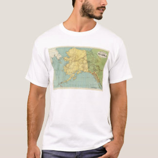 Camiseta El mapa de McNally del rand de Alaska