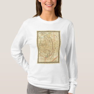 Camiseta El mapa de Richardson de Virginia Occidental