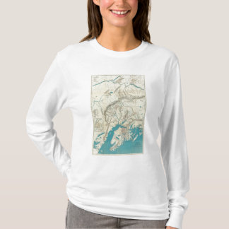 Camiseta El mapa de Sleem de Alaska central